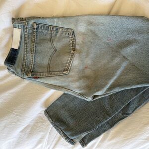 Re/Done Light Blue Straight Jeans
